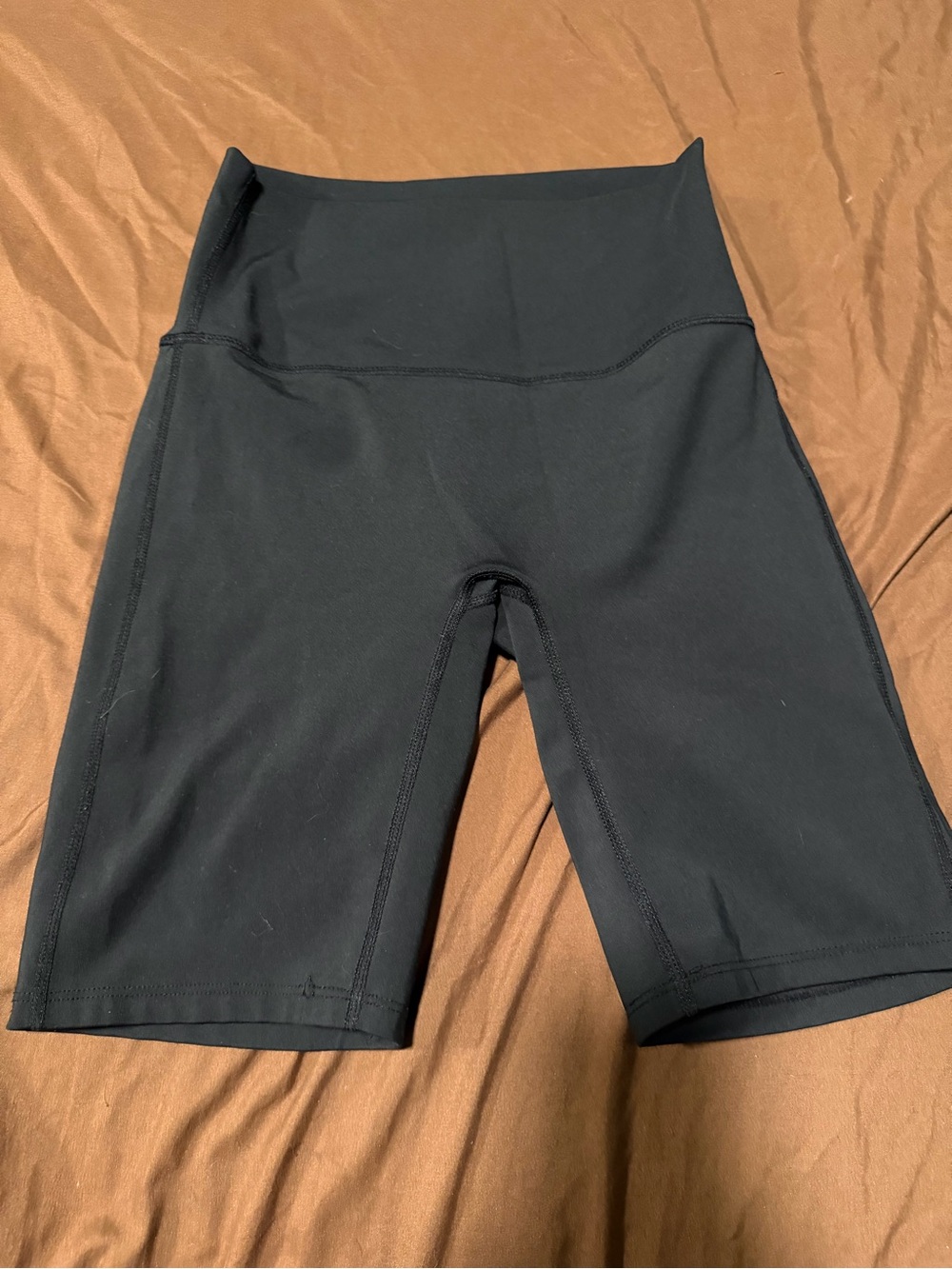 Zenana Outfitters Black High-Waist Bike Shorts S